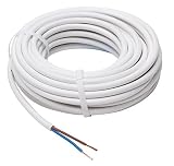 Kopp 151510843 Schlauchleitung H03 VV-F, 2 x 0.75 mm², 10 m, weiß