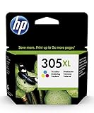 HP 305XL (3YM63AE) Original Druckerpatrone Farbe mit hoher Reichweite für HP DeskJet 27xx, 41xx, HP ENVY 60xx, 64xx