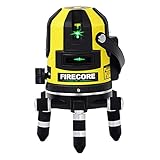 Firecore Rotationslaser Grün Kreuzlinienlaser und Plumb Punkt - mit Transportkoffer - FIR411G