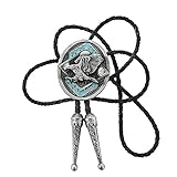 YYYSHOPP Bolo Krawatten Western Bolo Krawatte Anhänger Halskette Tanzkreis Bolo Krawatte Metall Für Frauen Cowboy Leder Krawatte Herren Halskette Schmuck