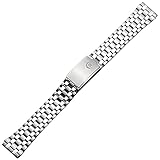MARBURGER Uhrenarmband 18mm Edelstahl Silber - Werkzeug Montage Set 88001180020