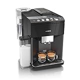 Siemens Kaffeevollautomat EQ.500 integral TQ505D09, viele Kaffeespezialitäten, Milchaufschäumer, integr. Milchbehälter, Keramikmahlwerk, Heißwasserfunktion, automat. Dampfreinigung, 1500 W, schw