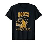 Boots Bling It's A Cowgirl Thing Cute Cowgirl Designs T-S