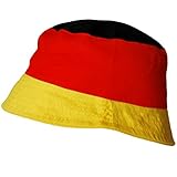 thb Richter Deutschland Malerhut Fanhut Fanartikel Fußball Fischerhut Deutschlandfarben WM EM Hut Hüte Fanclub Germany