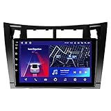 ADMLZQQ Auto Stereo GPS Navigation Android 10 Radio Für Toyota Yaris XP90 2005-2012 Spiegel Link/BT/WiFi/USB /4G/CarplayGeteilter Bildschirm/Lenkradsteuerung/Rückfahrk