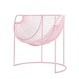 xinxinchaoshi Einzelsofa Kreatives faules Sofa Schlafzimmer Kleine Sofa Lazy Chair Net Red Cafe Dessert Shop Einzelnes Sofa Schlafsessel Sofabett (Color : Pink, Size : Add PINK Wool Pad)