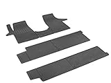 Passgenaue Gummimatten Gummifußmatten RIGUM geeignet für VW T6 Caravelle ab 2015 8 9 Sitzer + Armaturenbrett-Tü