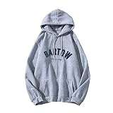 MEITING Damen Sweatshirt Pullover Teenager Mädchen Hoodie Herbst Winter Hoodie Frauen Pullover Oberteile Langarmshirt Kapuzenpullover Mode Bequem Casual Pulli mit Kordel und T