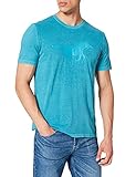 MUSTANG Herren Alex C Print T-Shirt, Hellblau 5303, XL