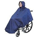 Rollstuhl-Poncho, wasserdicht, für Rollstuhlhaube, ultraleichter Regenschutz, komplett wasserdicht, reiß