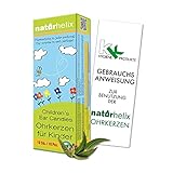 Ohrkerzen Naturhelix | Kinderohrkerzen | Mit KK Gebrauchsanweisung zur Ohrkerzenbehandlung | 10 Stück/Packung |Eukalyp