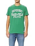 Superdry Herren T&F Tee T-Shirt, Grün, L