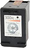 Bubprint Kompatibel Druckerpatrone als Ersatz für HP 300 XL 300XL für DeskJet D1660 D2560 D2660 D5560 F2420 F2480 F2492 F4210 F4224 F4280 F4580 Envy 110 114 120 PhotoSmart C4680 C4780 Schw