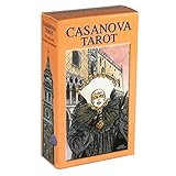 DZC Casanova Tarot, Fat-Gibstination Holografisches Papier, Englische Brettspiele, Partyspielkarten, Gute Geschenke Für Verwandte Oder Sich Selbst (Taschen, Tischdecke)