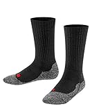 FALKE Socken Active Warm Wolle Kinder schwarz grau viele weitere Farben verstärkte Kindersocken ohne Muster atmungsaktiv dick gegen Schweiß für aktive Kinder 1