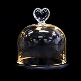 Cabilock LED Fairy Light Dome Tabletop Glas Display Glocke Glas Cloche mit String Licht Glas Dome Glas Lampe für Home Hochzeit Geburtstag Party