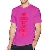 Herren-Shirt, personalisierbares T-Shirt mit Text oder Bild, Fuchusia, XXL