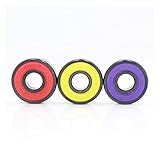 JUN-STORE CMM-Y 16 STÜCKE ABEC9 608 2RS Inline Roller Skate Radlager 608 RS Anti Rost Skateboard Kugellager 608Rs rot versiegelt 8x22x7 mm Welle (Color : 608RS RED, Size : 16pcs)
