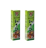Pamai Pai® Doppelpack: 2 x 43g Tuben Wasabi Paste scharf für Sushi grüner Meerrettich Wasabip
