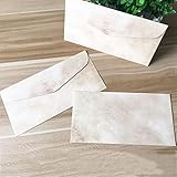 Kraftpapier-Umschläge, 22 x 11 cm, im europäischen Stil, Vintage-Buchstaben-Papiertüten, Hochzeitsparty, Geschenktüten, Briefblöcke, Abdeckung, Postkarten, Papiertüten, E-Umschläge, 10 Stück
