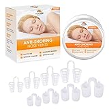 Premium Nose Relief Nasendilator - (Packung mit 12 Stück in mittlerer Größe) Harte Silikon-Kegel-Belüftungsöffnungen - Einfache Lösung Perfekt für Nasenatmer - von Mobi Lock Beauty