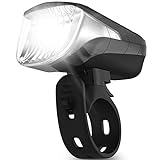 Velmia Fahrradlicht Vorne StVZO zugelassen mit USB Akku-Betrieb und 8,5h Leuchtdauer I LED Fahrrad Licht regenfest und aufladbar I Front Fahrradlamp