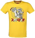 Super Mario Mario & Yoshi - Japanese T-Shirt gelb M