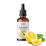 Flavour Drops zuckerfrei 50ml - Flavdrops Geschmackstropfen ohne Kalorien - Flavor Drops als Tropfen für Quark, Porridge, uvm - Aromatropfen zum Süßen ohne Zucker von Wehle Sports (Zitrone)