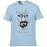 Astemdhj T-Shirt Kurzarm Breaking Bad T-Shirts Männer Männer Cool Tops Kurzarm Cotton S Hellb