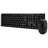 Gaming Tastatur und Maus Combo, Maus und Tastatur Set Kabellose Tastatur und Maus Combo Plug and Play Full Size für Laptop PC TF100