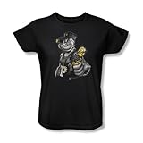 Popeye - Frauen Get More Spinat T-Shirt in schwarz, Small, Black
