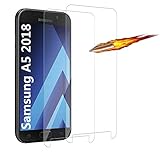 Carantee Schutzfolie für Samsung Galaxy A5 2018 Panzerglas [2 Stück], Displayschutz für Samsung Galaxy A5 2018 Displayschutzfolie, HD, 9H Härte, Anti-Bläschen Kompatibel mit Samsung Galaxy A5 2018