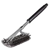 SZTUCCE Grillwerkzeug-Sets Grillpinsel 3 in 1 Barbecue Grill Pinsel Reinigungsbürste mit Edelstahldraht sehr geeignet for Grill Gasgrill BBQ Werkzeugsatz BBQ Zubehör (Color : B)
