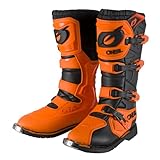 O'NEAL | Motocross-Stiefel | Enduro Motorrad | Komfort durch Air-Mesh-Innenleben, vier Verschlussschnallen, hochwertiges Synthetik-Material | Boots Rider Pro | Erwachsene | Orange | Größe 45