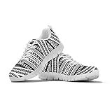 SEANATIVE Damen Casual Walking Schuhe Laufschuhe Mode Joggingschuhe, Schwarz - Polynesisches Tribal, ethnisch. - Größe: 39.5 EU