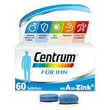 Centrum Für Ihn Multivitamin, Von A bis Zink Nahrungsergänzungsmittel mit Vitamin D, C, B12, Magnesium, 60 Tab