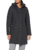 Killtec Damen Skane WMN Quilted PRK Parka In Daunenoptik Mit Abzippbarer Kapuze, schwarz, 44