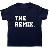 Partner-Look Familie Baby - The Original The Remix Kind - 3/6 Monate - Navy Blau - t Shirt The Remix - BZ02 - Baby T-S