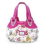Panzexin Frauen Frische Gedrucktes Handtasche Schultertasche Handgelenktasche Damen Leder Umhäng