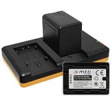2 Akkus [3560mAh] + Dual-Ladegerät (USB) für VW-VBT380 / Panasonic HC-V130, V160, 270, 380, V727, V777 s. Liste! mit Infochip (Akkulaufzeitanzeige unterstützt)