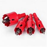 HIGHEMN Schneidbohrer 1PC 15-200mm Bohrer Lochsäge Spiralbohrer Holzschneider Elektrowerkzeug-Bi-Metall durchlöchert Holzbearbeitung Bohren Kit Tischlerwerkzeug (Size : 195mm)