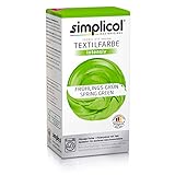 simplicol Textilfarbe intensiv (18 Farben), Frühlings-Grün 1813, Hellgrün: Einfaches Färben in der Waschmaschine, All-in-1 Komplettpackung