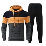Hffan Herren Jacken und Hosen Trainingsanzug Jacke Fitness Kleidung Rollkragen Trainingsanzug Jogginganzug Sportanzug Fitnessanzug Gym Sp