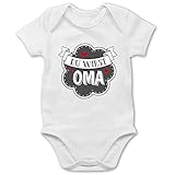 Shirtracer Statement Sprüche Baby - Du wirst Oma - 3/6 Monate - Weiß - du wirst oma Body - BZ10 - Baby Body Kurzarm für Jungen und M