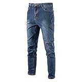 NP Stretchy Blue Jeans Männer Casual Taille Herren Denim Hosen Herb