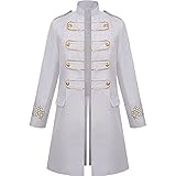 WAQD Herren Frack Steampunk Gothic Jacke Vintage Viktorianischen Langer Mantel Kostüm Cosplay Kostüm Smoking Jacke Uniform Herren Jacke Kostüm Smoking Mantel Halloween Mäntel Windbreak