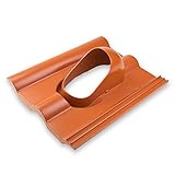 Klöber Venduct Dach Grundplatte Dachdurchführung DN 100 mm Frankfurter Pfanne Dachentlüftung Rot Orange Strangentlüftung Lüftungszieg