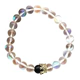 Risxffp Damen-Armband, dehnbar, mit Perlen, Geschenk zum Valentinstag weiß