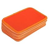 Aufbewahrungsbox für Uhren, 4. Boden, Schule, Federmäppchen, Stifteetui, multifunktional, Aufbewahrungstasche, großes Fassungsvermögen, Schreibwaren-Set, personalisierbar (Farbe: Orange)