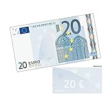 4WAY Verlag Euro Spielgeld Banknoten 75% der original Größe Vorderseitig Banknotenmotiv (20 EUR)